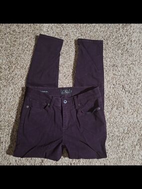 Lucky Brand Brooke Legging Jeans Plum Purple Soft Sateen 6/28
